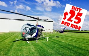 Helicopter rides $25 at Harlan Days