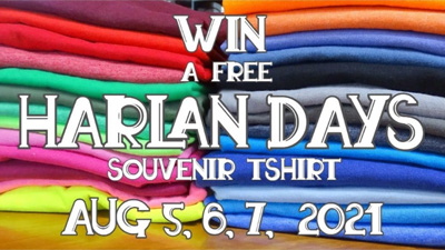 Win a Free 2021 Harlan Days T-Shirt