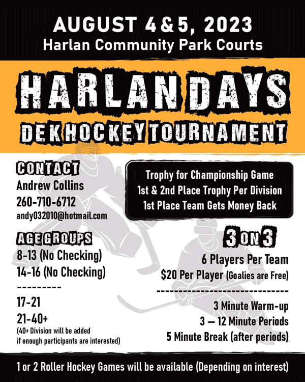 Harlan Days Dek Hockey