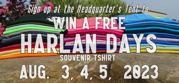 Harlan Days T-Shirt Promo for 2023